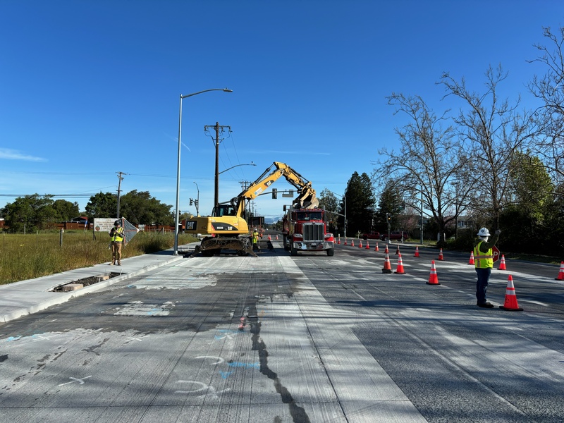 Removing portions of the non-compliant road surface