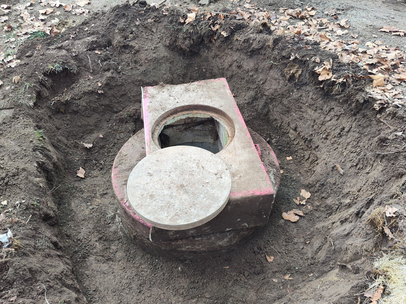 Adjusting an existing storm drain catch basin to new finish grade elevations